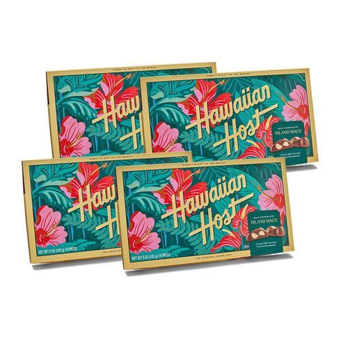 【セット割引】ハイビスカス マカダミアナッツチョコレート(12粒)4箱セット